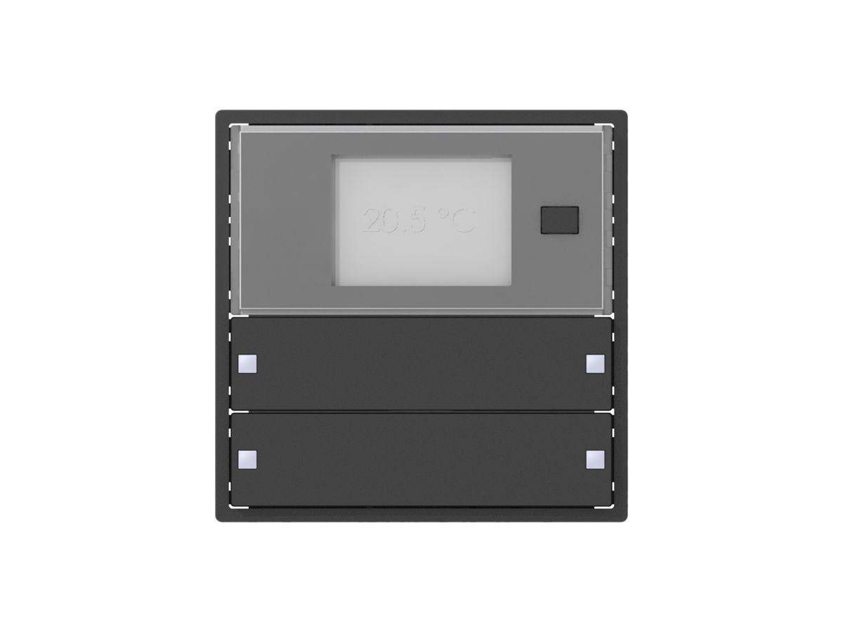 Aufsatz zu Raumtemperaturregler ABB SIDUS KNX RTR Design ZE-Typ, 2/4, anthrazit