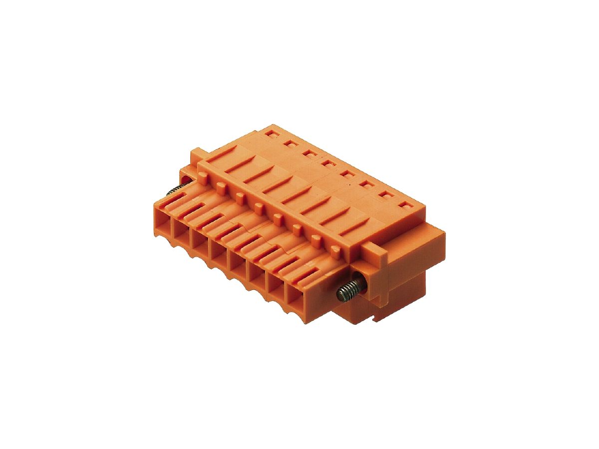 Buchsenstecker Weidmüller BLZF Flansch 3.5mm 8L verzinnt orange