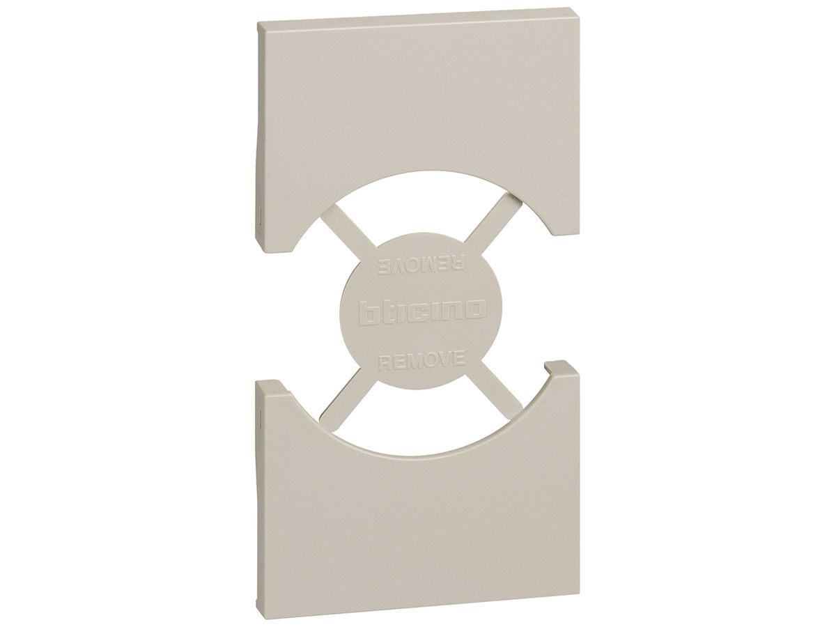 Abdeckung Living Now 2 Module für Schuko/italienische Steckdose sand