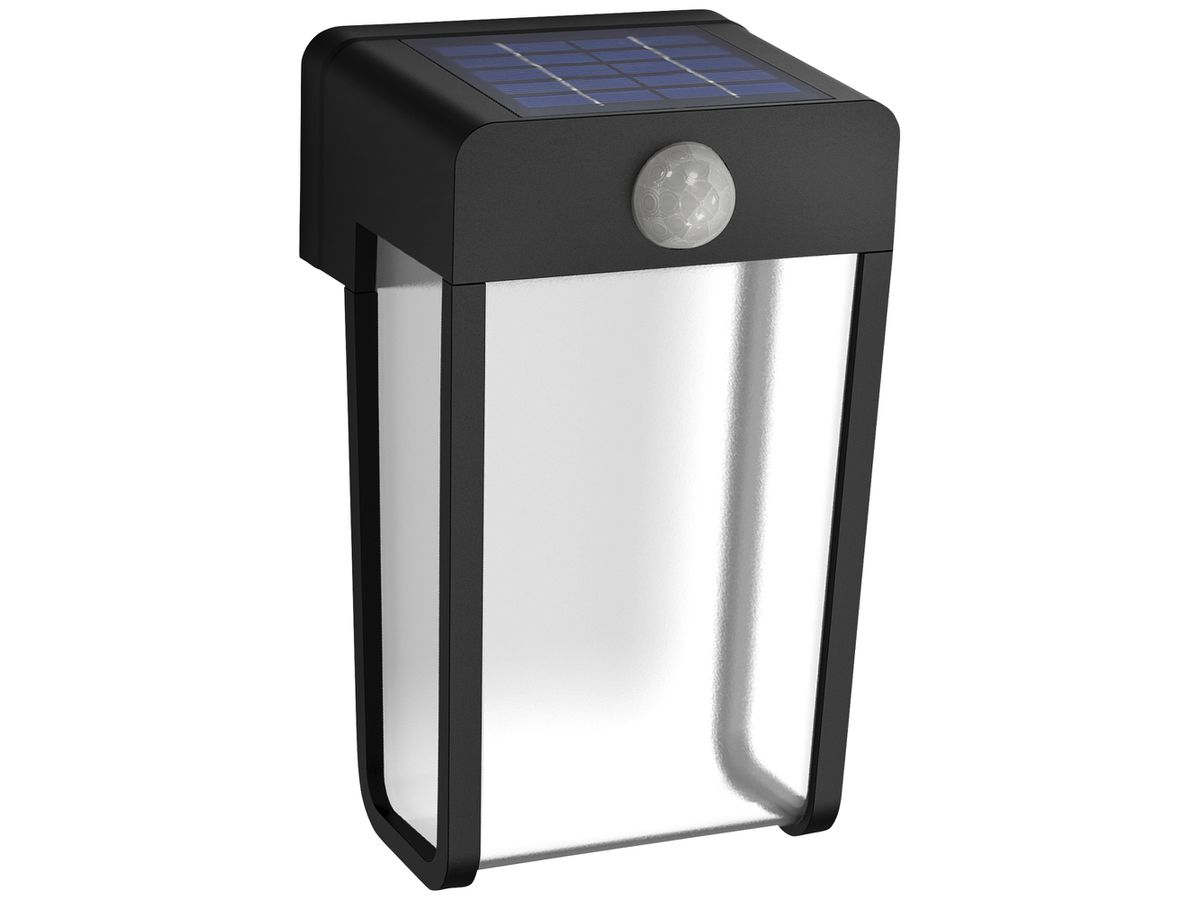 LED-Wandleuchte Philips Shroud Solar CL IR SEN 2.3W 250lm 827 IP44 schwarz