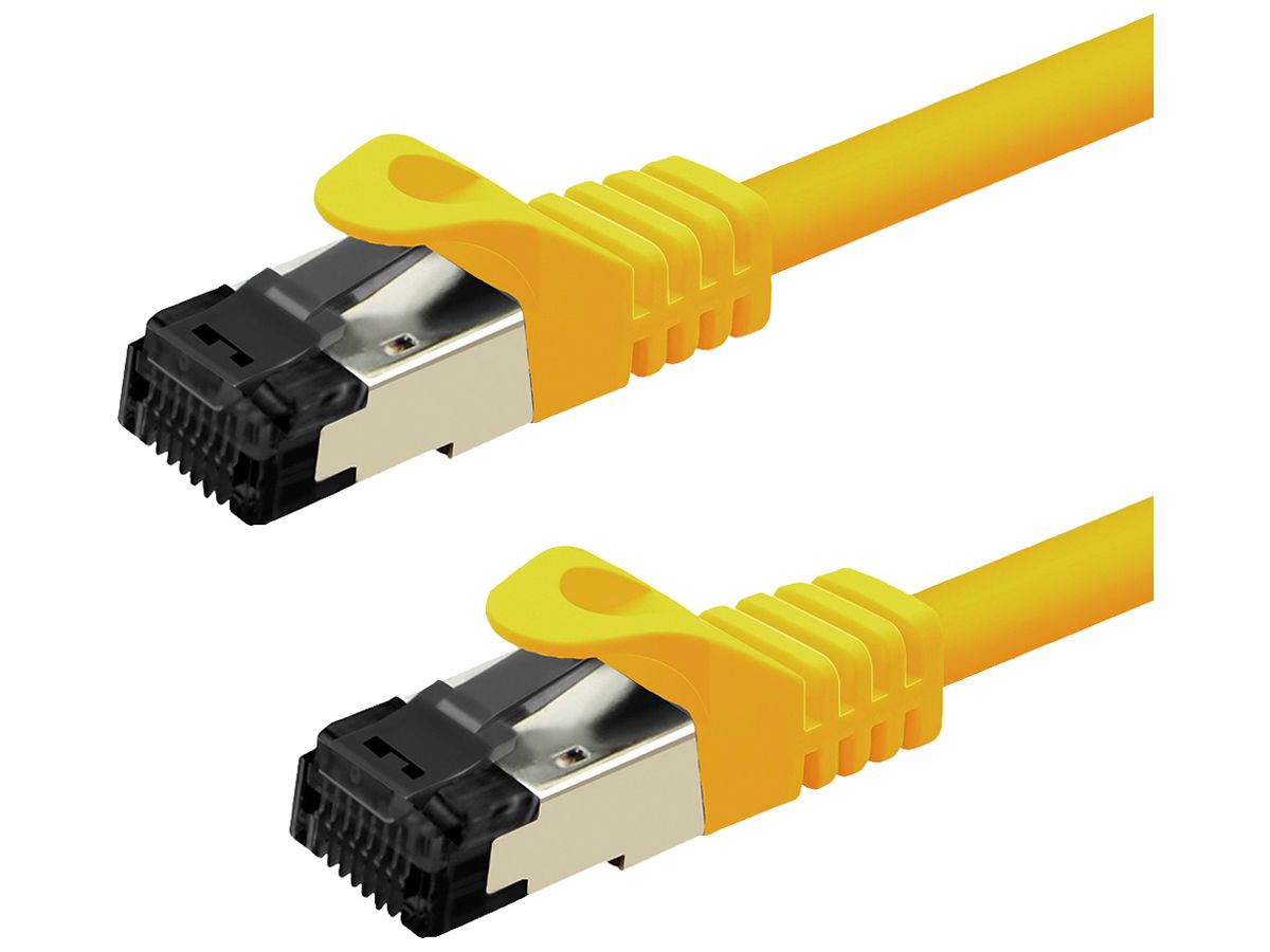 Patchkabel RJ45 VALUE CAT8.1 S/FTP AWG26 1:1 LSZH gelb 1m