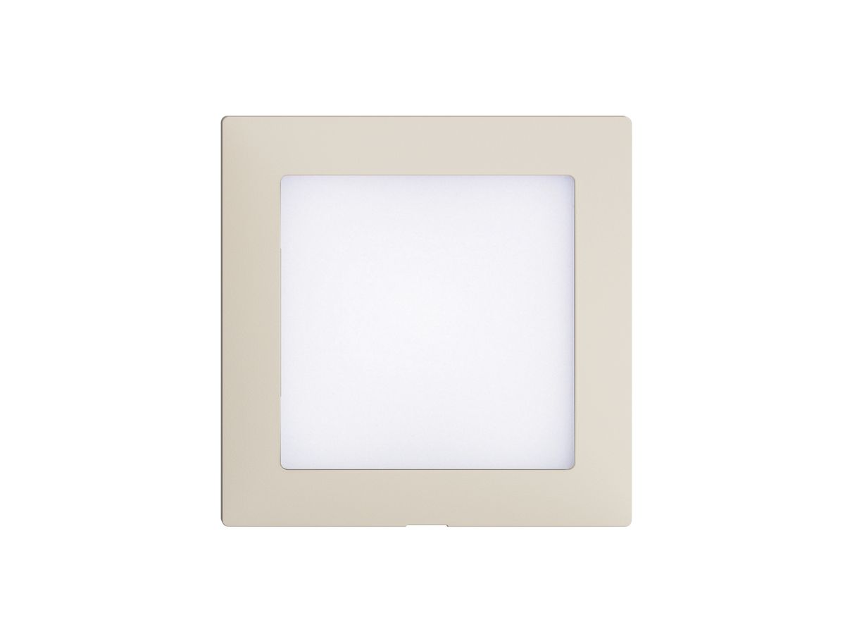 Frontset EDIZIOdue crema, 60×60mm für LED-Leuchte