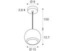 Pendelleuchte SLV LIGHT EYE 150 GU10 1×13W DIM Ø150mm weiss