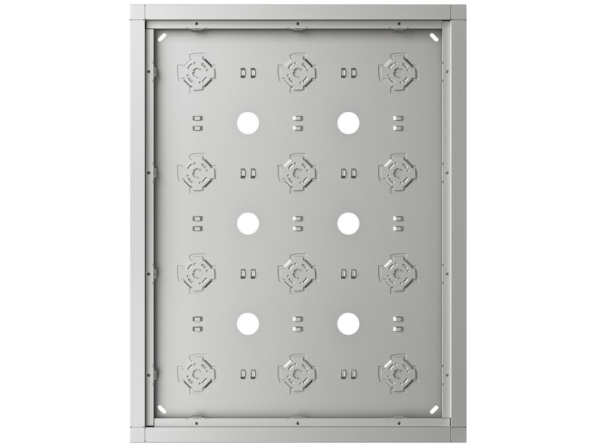 AP-Gehäuse Siedle 12× 332×432×36.5mm silber