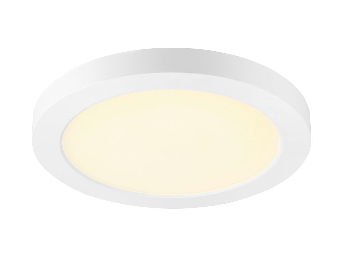 EB-LED-Deckenleuchte SLV VARIO 220 9W 1150lm 3000…4000K VWB Ø217×22mm weiss