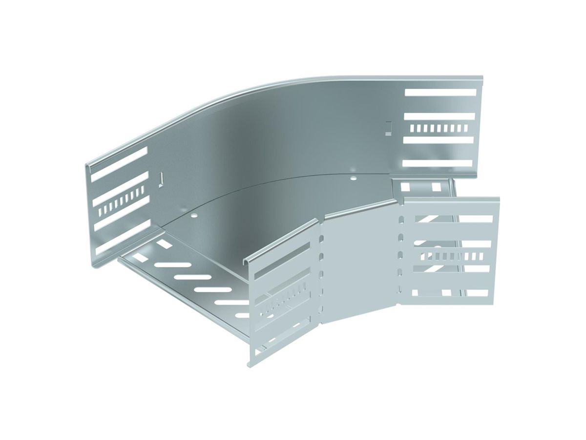 Bogen BET RB 45° 110×200mm Stahl bandverzinkt
