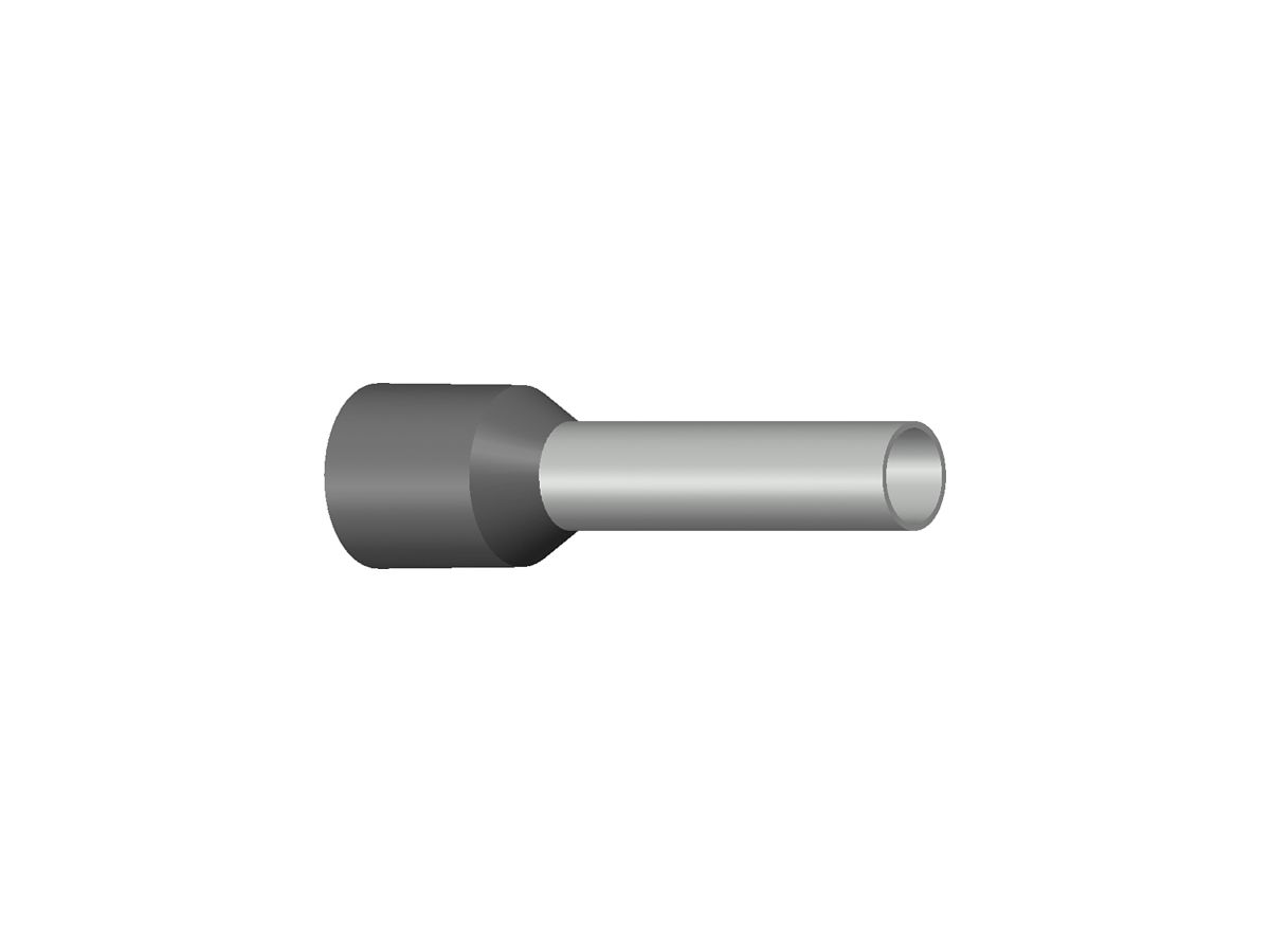Aderendhülse Typ A isoliert 4mm²/9mm grau
