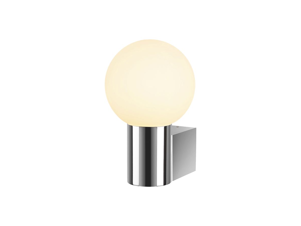 Wandleuchte SLV VARYT E14 1×0…6W IP44 Ø120×150×60mm Chrom