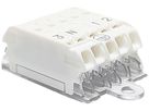 Verbindungsklemme 5P 0.5…2.5mm² Bef-Bügel Erdung "3/N/ERDE/1/2" 24A 450V ws/tr