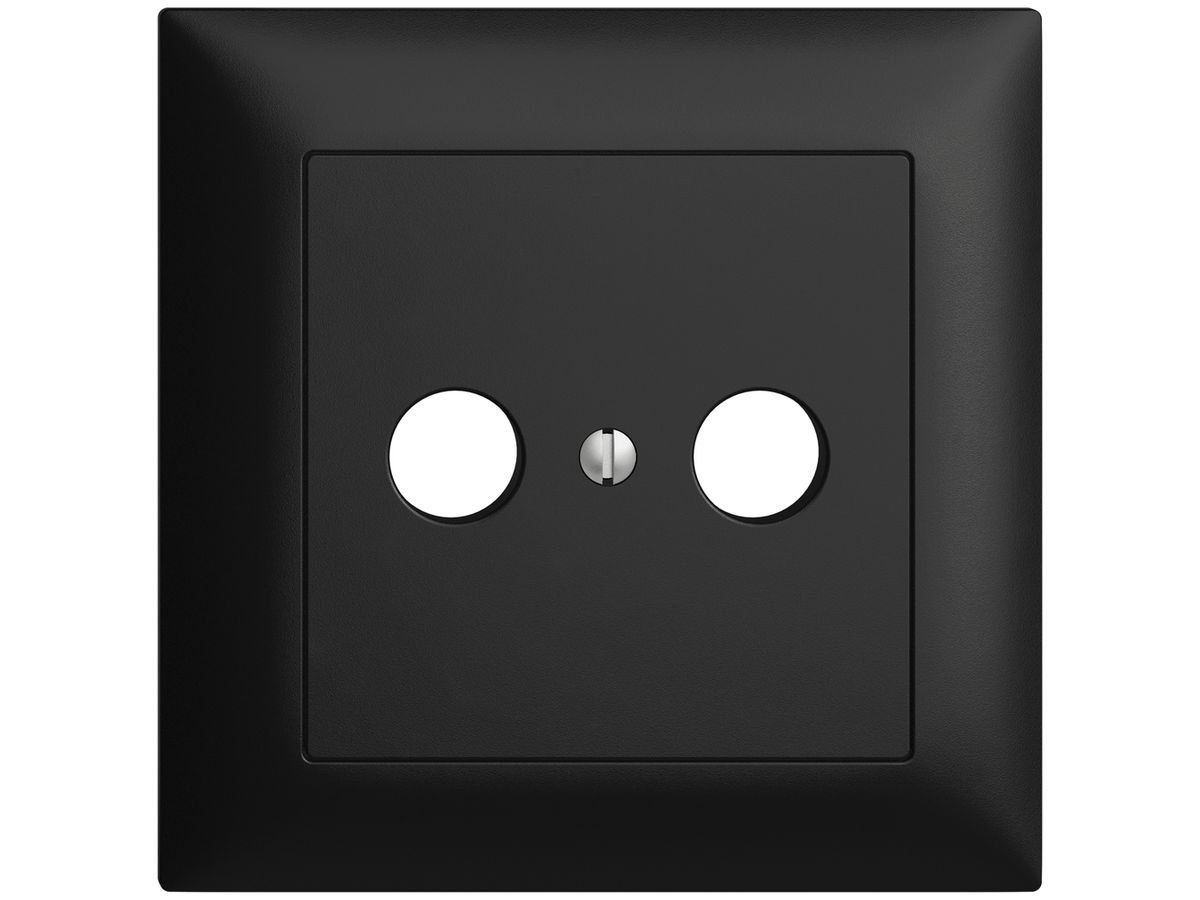 UP-Frontset EDIZIOdue schwarz 88×88mm