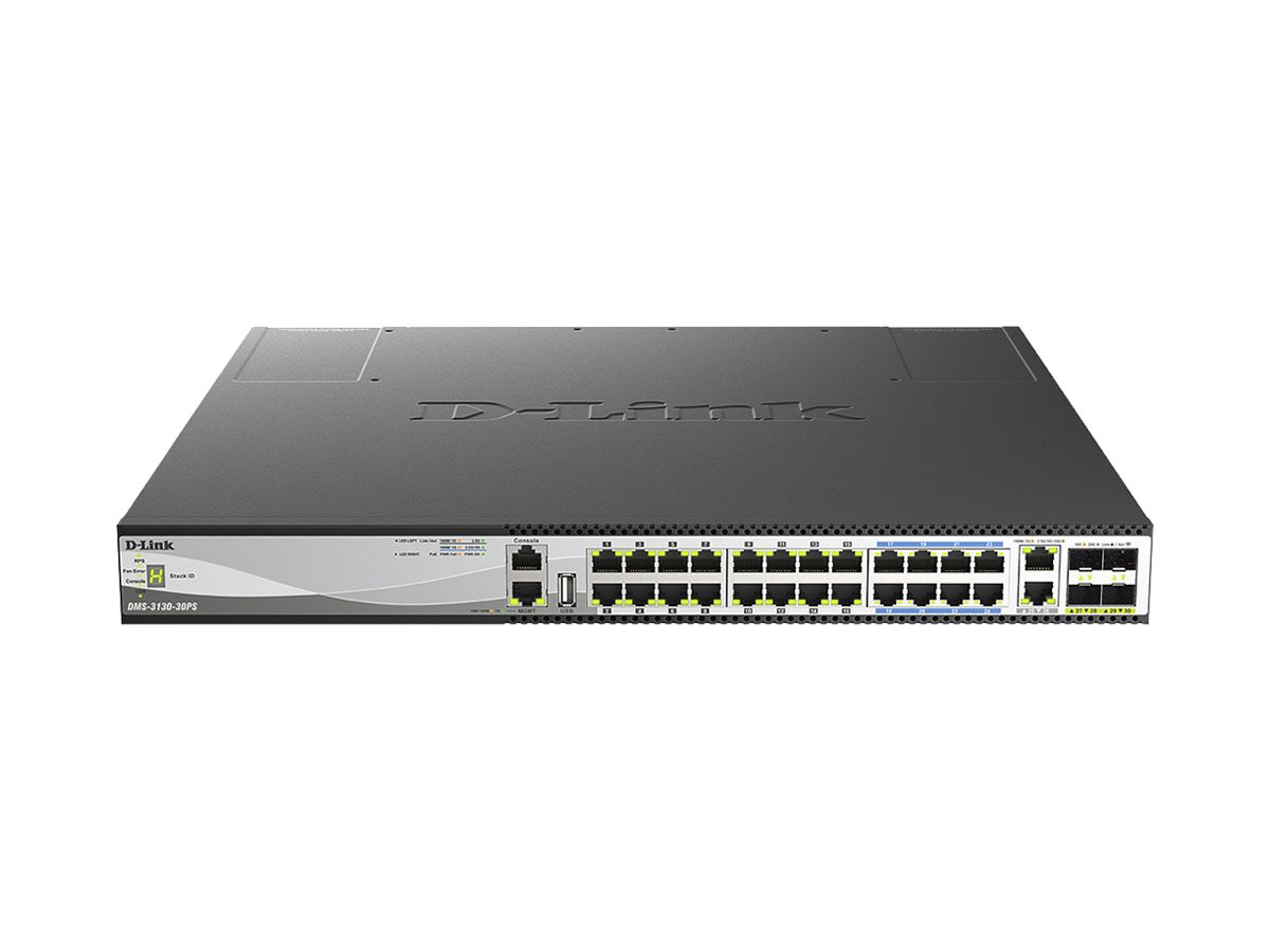 Switch D-LINK DMS-3130-30PS/E 16-Port 2.5Gbps+8-Port 5Gbps+2-Port+4×SFP 10Gbps