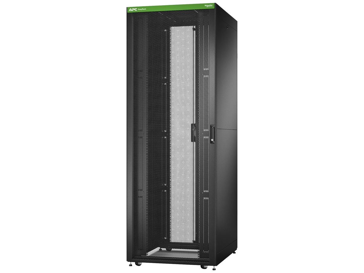 Netzwerkschrank Easy Rack 800mm/48HE/1000mm mit Seitenwände schwarz