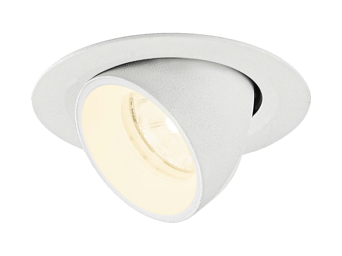 EB-LED-Spot SLV NUMINOS GIMBLE XS 6.9W 1000lm 4000K NB DALI DIM Ø80×57mm ws