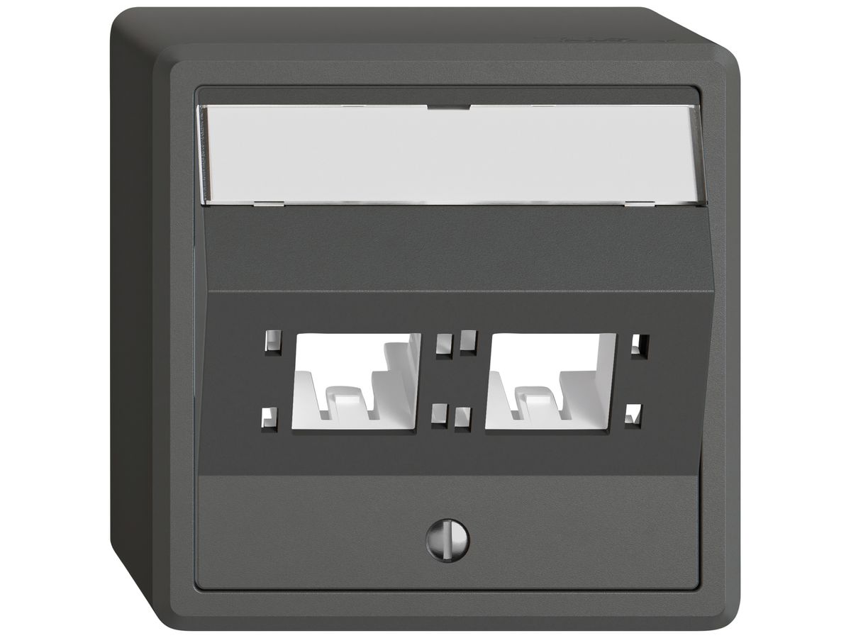 AP-Montageset EDIZIO.liv SNAPFIX® für freenet Kat.6A Adapter 2× dgu