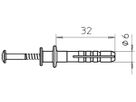 Nageldübel Bettermann 6×40mm