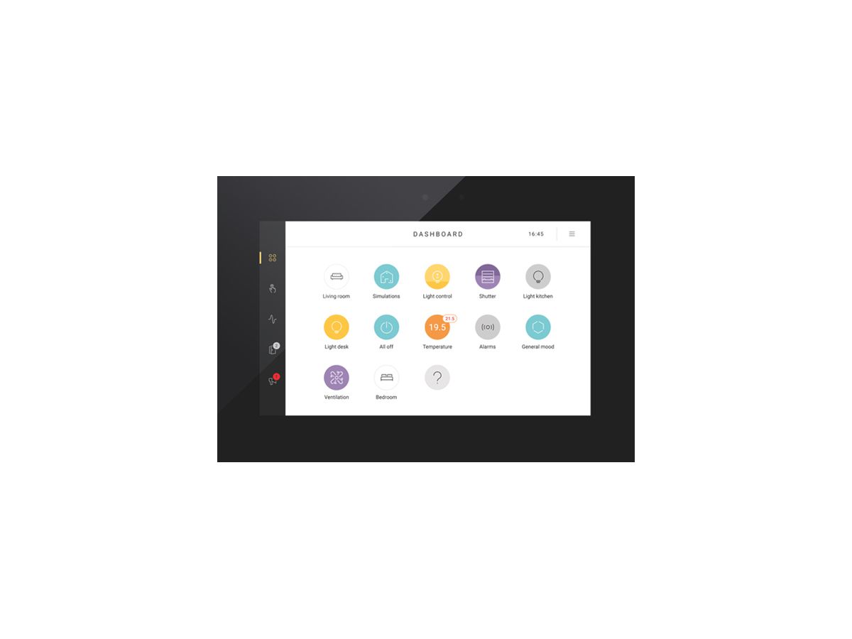 SmartHome-Touchscreen Niko NHC 7” 124×192.3mm
