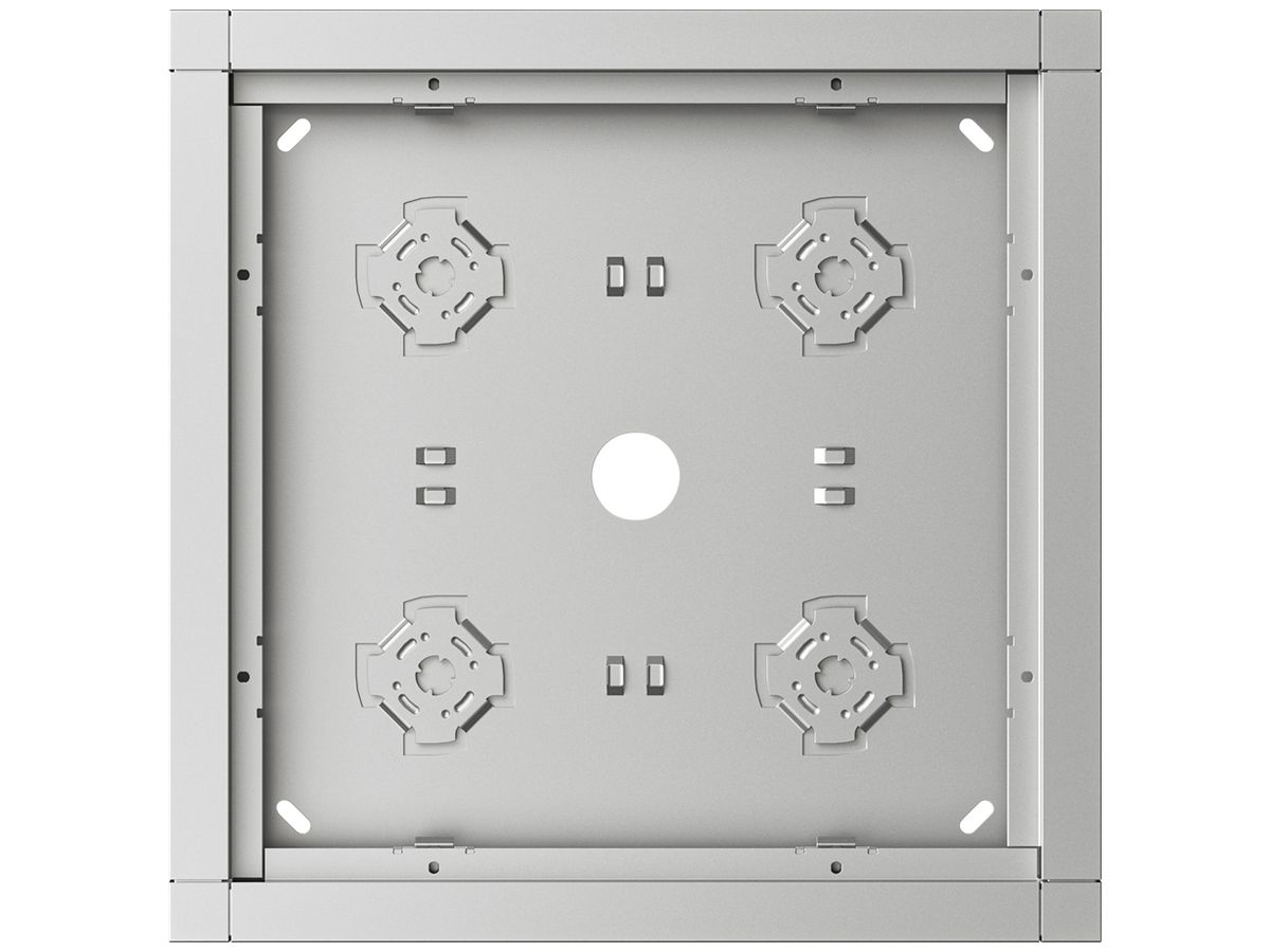 AP-Gehäuse Siedle 4× 232×232×36.5mm silber