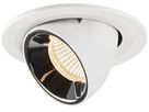 EB-LED-Downlight SLV NUMINOS GIMBLE S, 8.6W 250mA 690lm 2700K 20° ws/chr