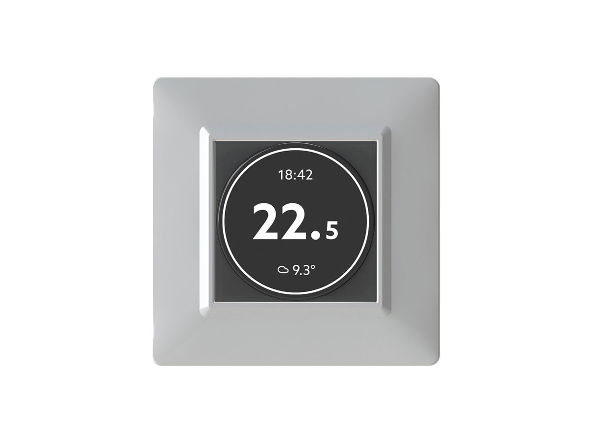 UP-Raumthermostat FINDER 4box SWIPE 5A/230VAC 7…33°C 132×10×112mm grau