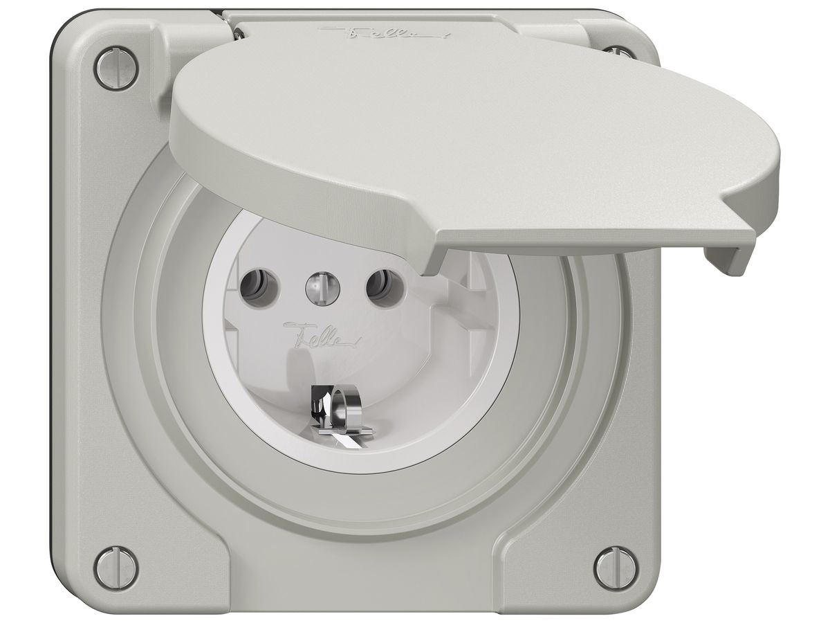 Steckdose NEVO SNAPFIX® 1×SCHUKO 16A 230V 87×87×38mm IP21 lgu