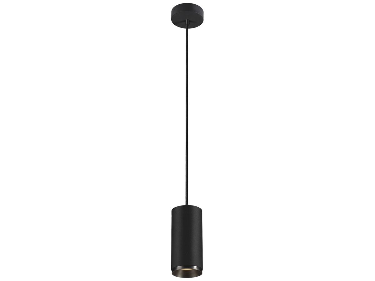 LED-Pendelleuchte SLV NUMINOS M PHASE 20W 1925lm 2700K 24° Ø85×185mm schwarz
