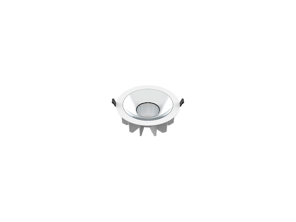 LED-Downlight SLV DOWNLIGHT P 40 22W 4030lm 4000K IP54 WB DALI Ø230×95mm weiss