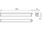 LED-Lichtleiste Ledinaire BN021C LED5S, 5W, 540lm, 840, 300mm, 174°