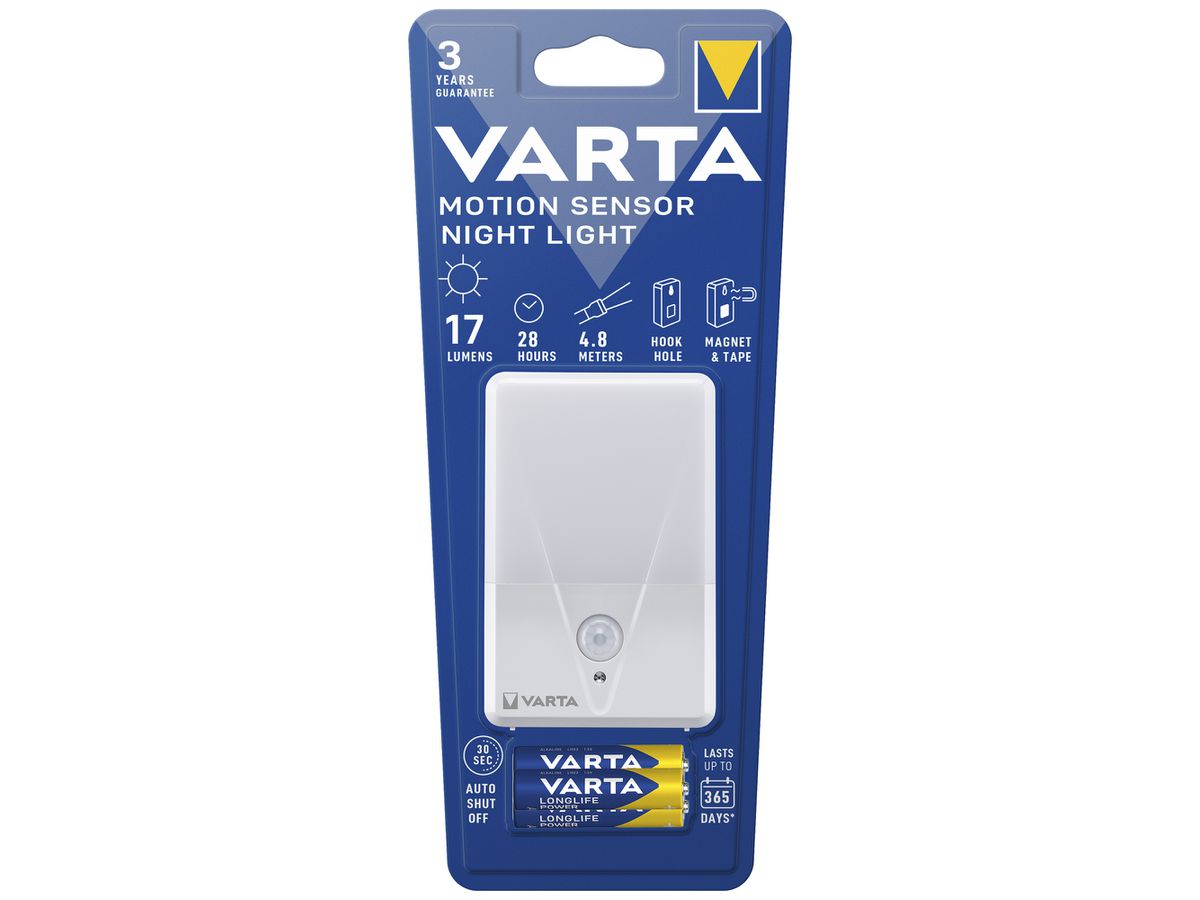 LED-Nachtlicht VARTA Night Light 17lm 3×AAA