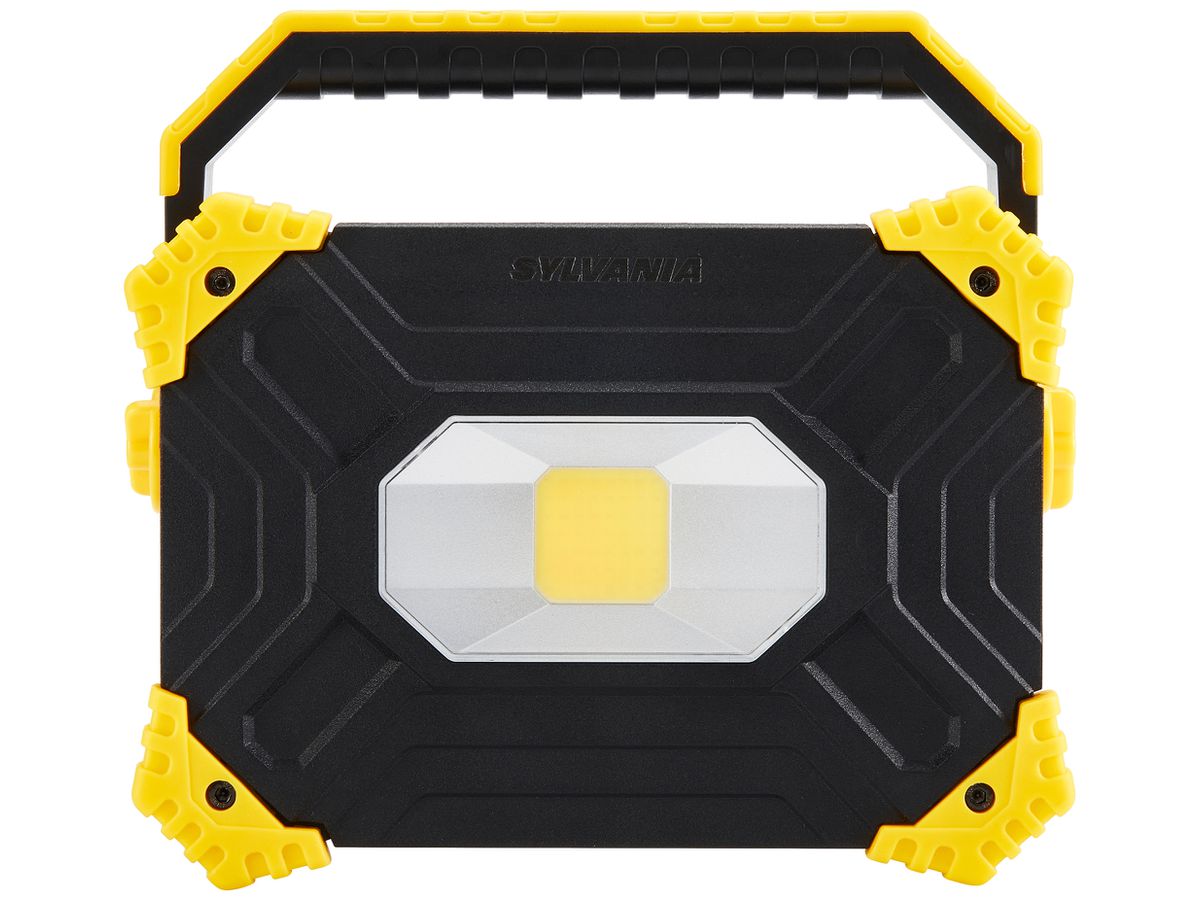 LED-Strahler Sylvania SylWork 10W 900lm 4000K IP54 IK06 schwarz/gelb