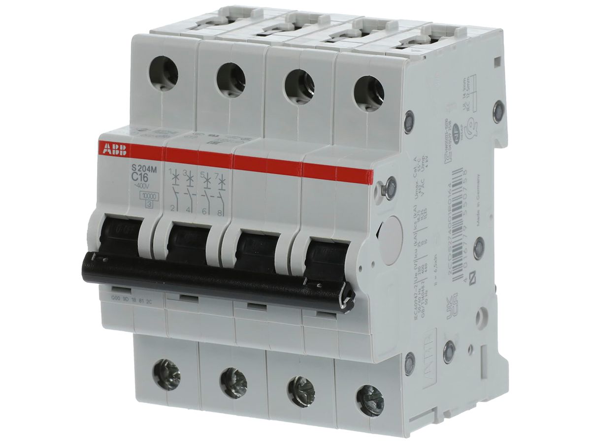 Leitungsschutzschalter ABB S204M-C16 16A C 10kA