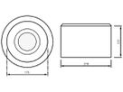 AP-LED-Downlight Philips DRUM SURFACE 16.5W 2181lm 830 90° Ø218mm weiss