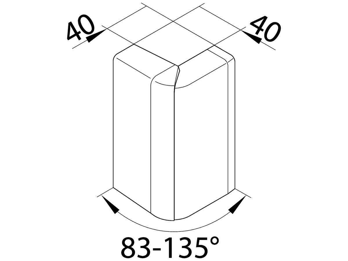 Ausseneck tehalit SL20115, verkehrsweiss
