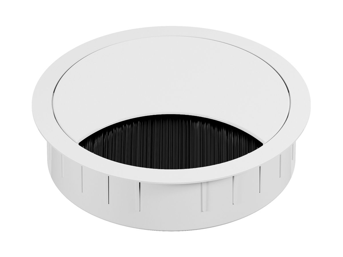 Kabelauslass BACHMANN LOOP ROUND Ø80mm Zamak weiss