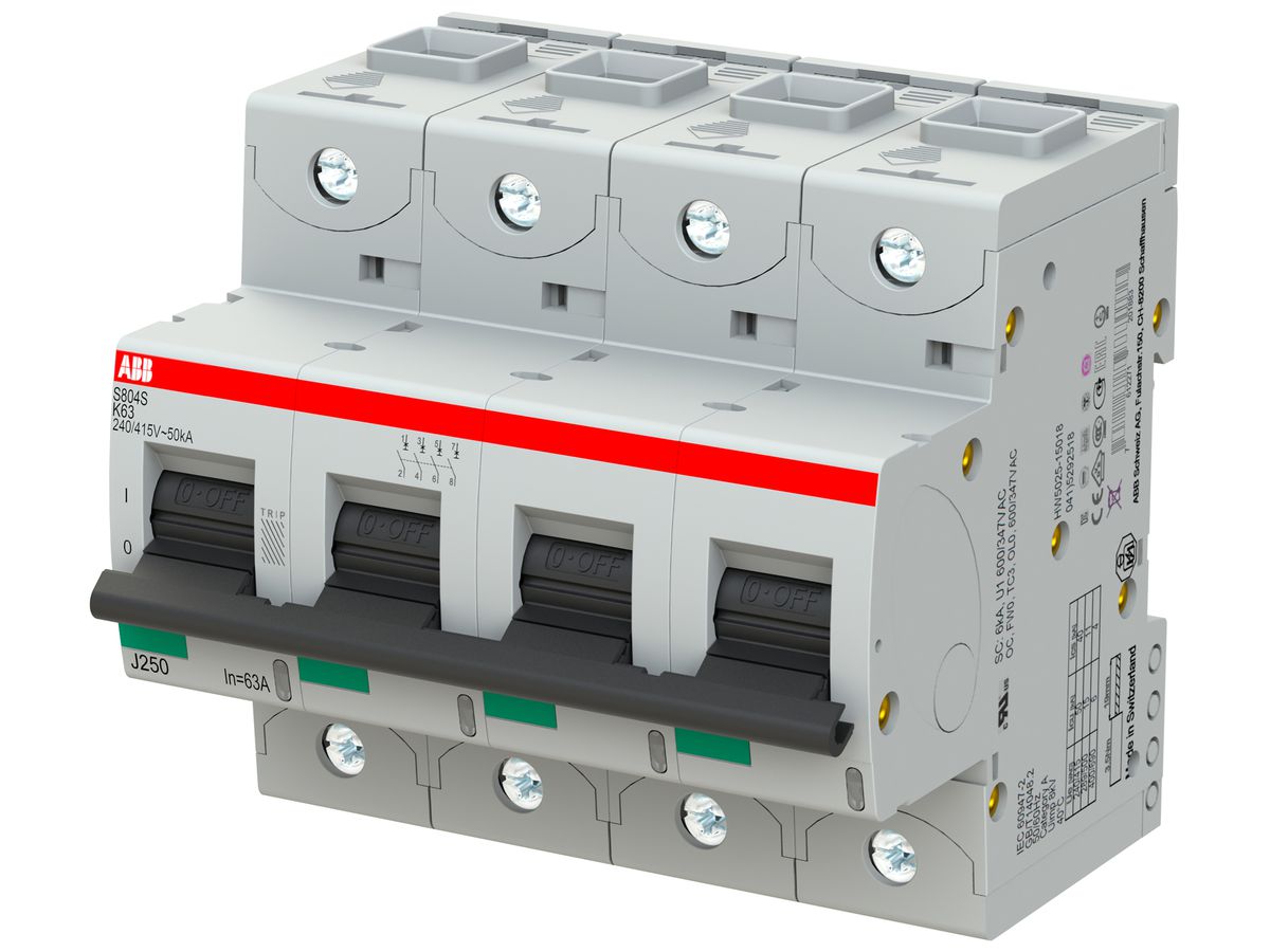 Leitungsschutzschalter ABB S804S-K 63A 50kA