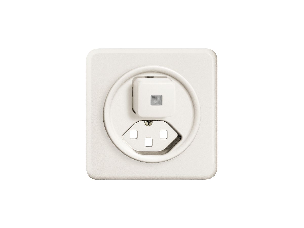 UP-Frontset FH T23 weiss 86×86mm mit Linse für Kleinkombi