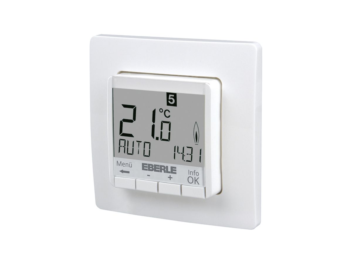 UP-Uhrenthermostat Eberle FIT 3R, Display weiss, 230V 1S 5…30°C, ws