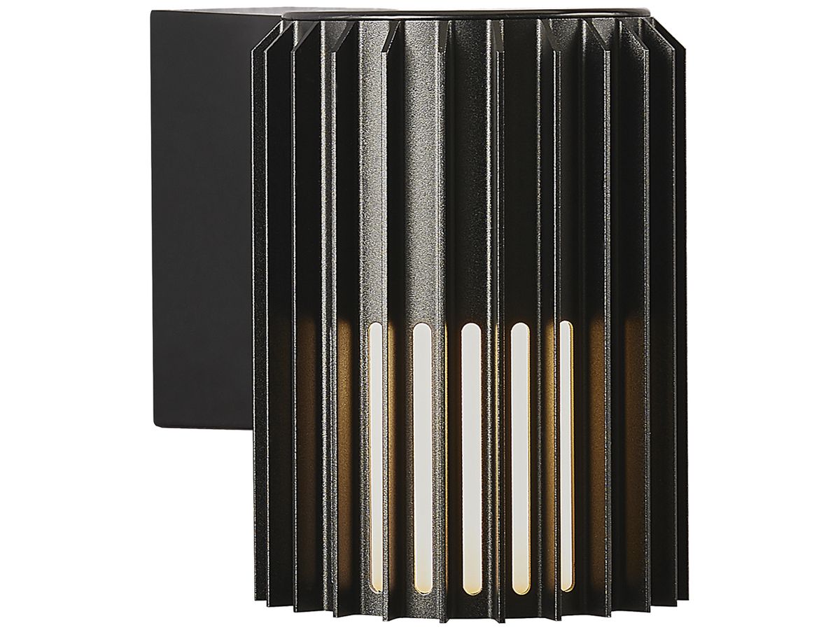 Wandleuchte Nordlux ALUDRA 1×E27 15W IP54 Ø124mm schwarz