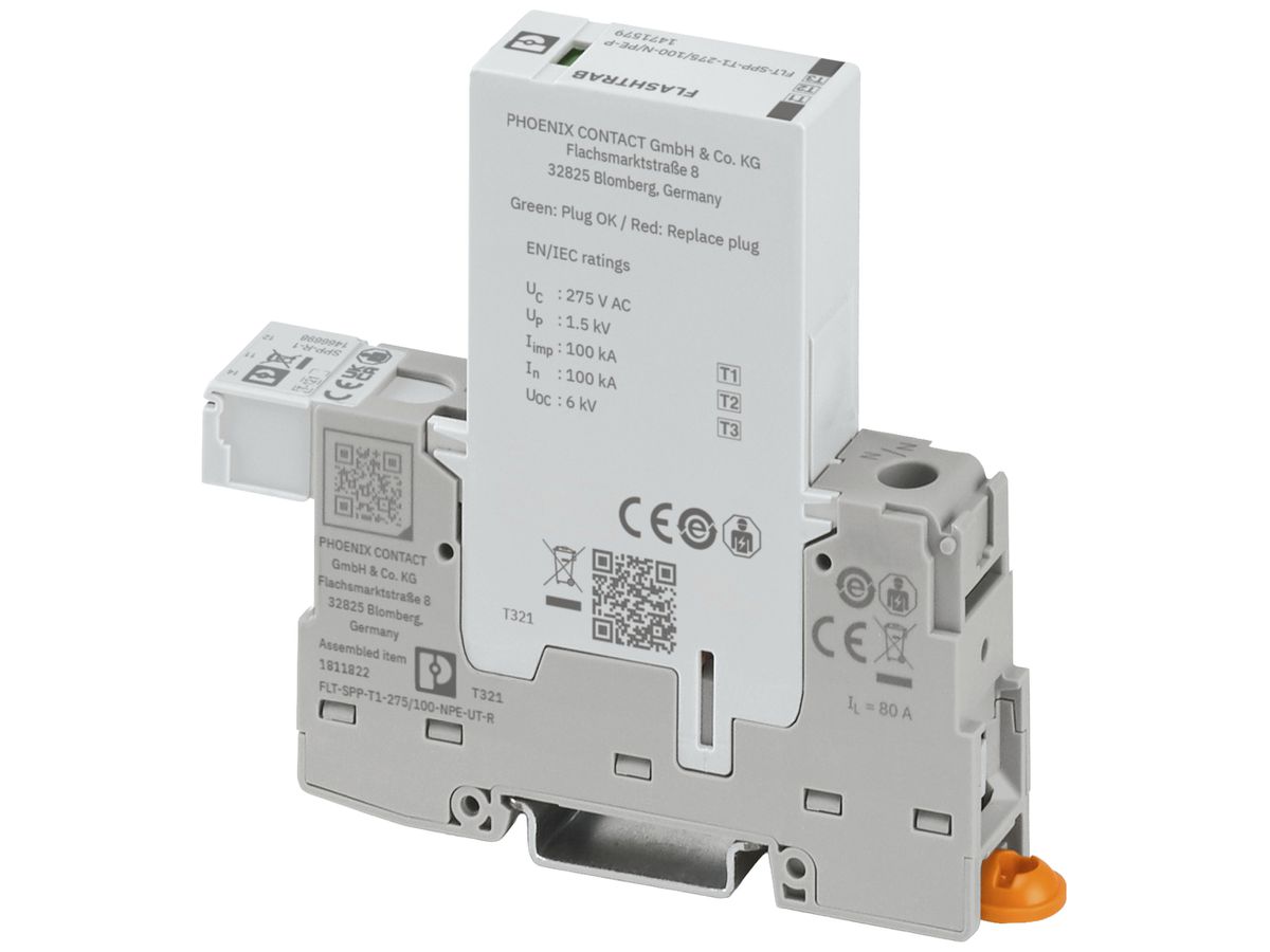 Kombiableiter PX FLASHTRAB TN/TT 1P 240V 100kA 1.5kV 1 TE