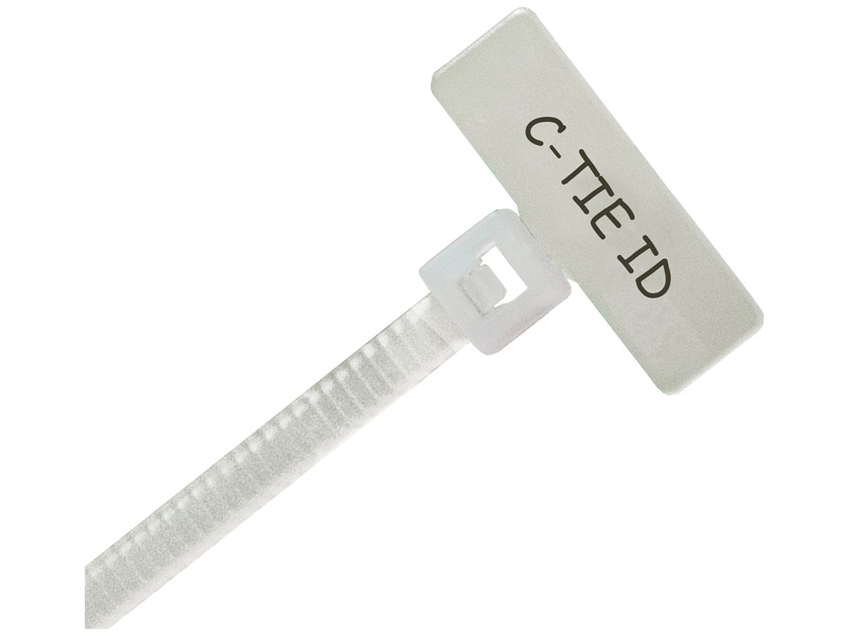Kabelbinder Plica KABI-C-TIE-ID 2.5×98mm 79N 0…85°C PA unbehandelt farblos