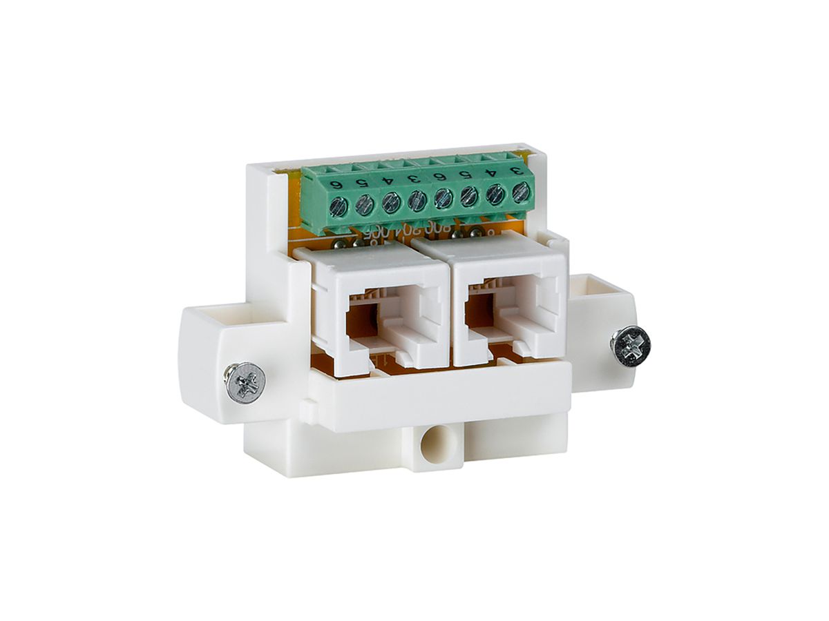 Einsatz zu Anschlussdose Hager 2×RJ45u parallel ungeschirmt