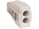 Verbindungsklemme WAGO 2P 0.75…2.5mm² Exe lichtgrau