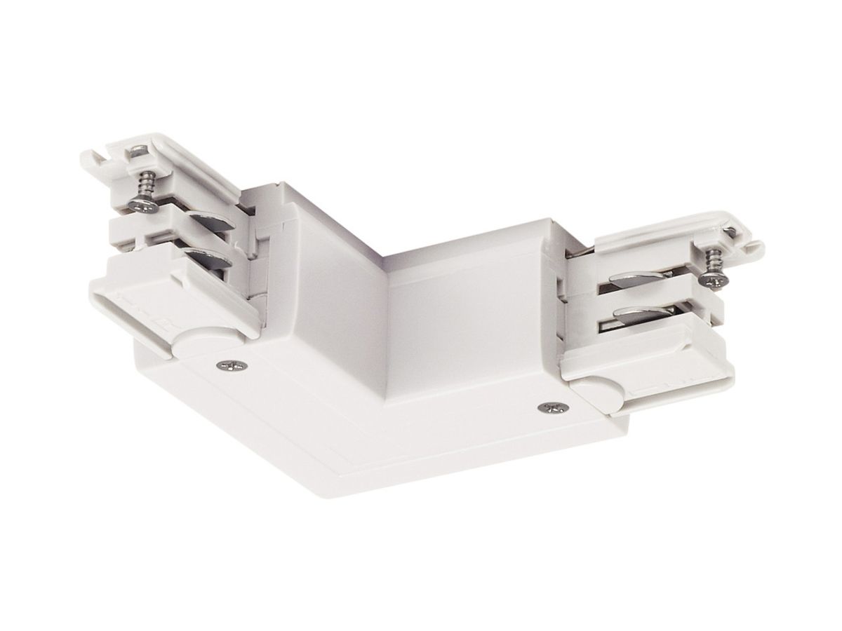 L-Verbinder SLV S-TRACK 3-polig ws 67×67×33mm PE innen