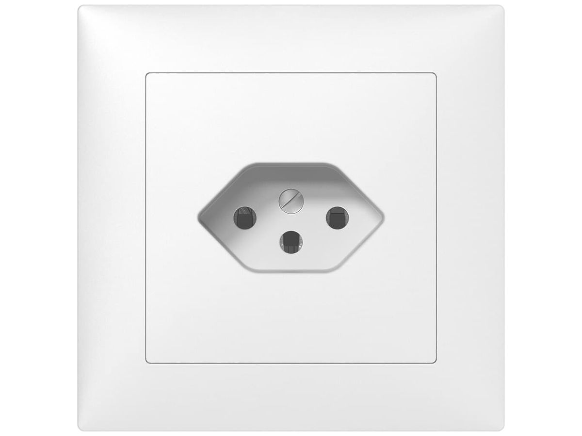 UP-Steckdose SIDUS B T13 weiss mit Shutter
