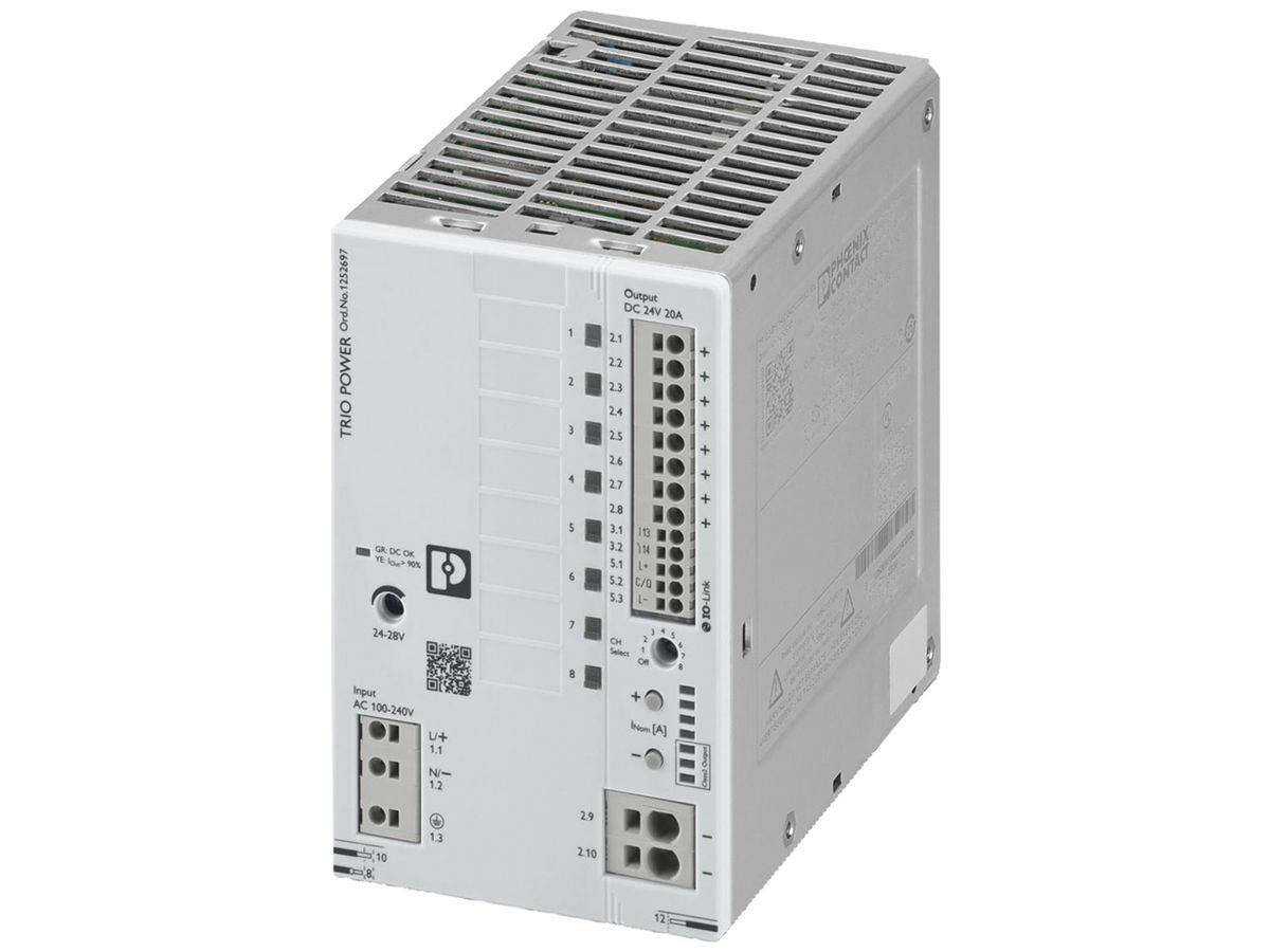 Schaltnetzteil PX TRIO3-PS/1AC/24DC/20/8C/IOL IO-Link 1L OUT 24VDC