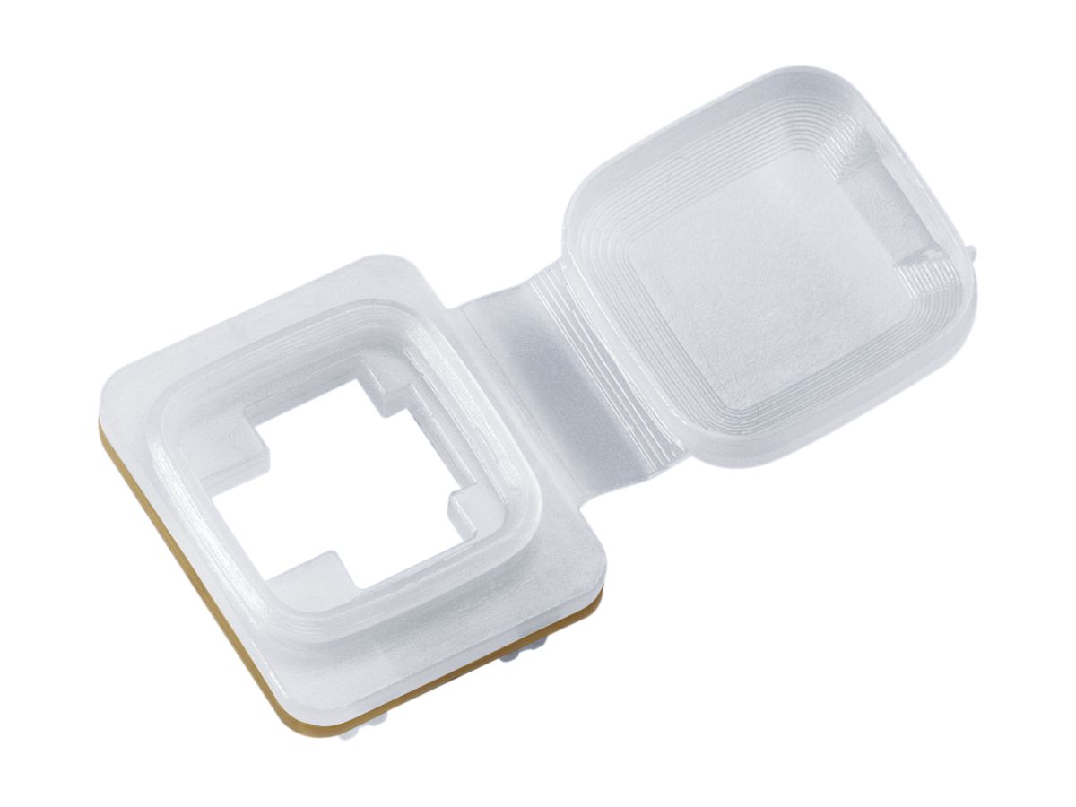 Flansch Splash weiss, Staubschutz mit Farbcodierung, IP54