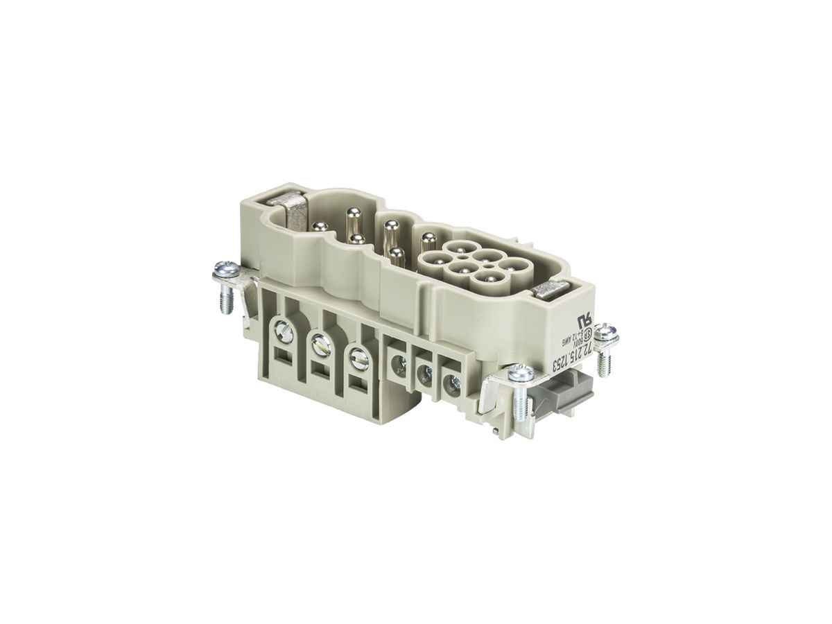 Steckereinsatz Wieland Electric revos POW STS 6/6 GC CA AG 6 40A 690V 1…10mm²