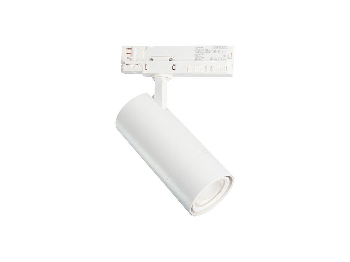 LED-Spot DOTLUX ZOOMtrack 36W 2805lm 2700…4000K VB DIM AD3PH Ø80×170mm ws