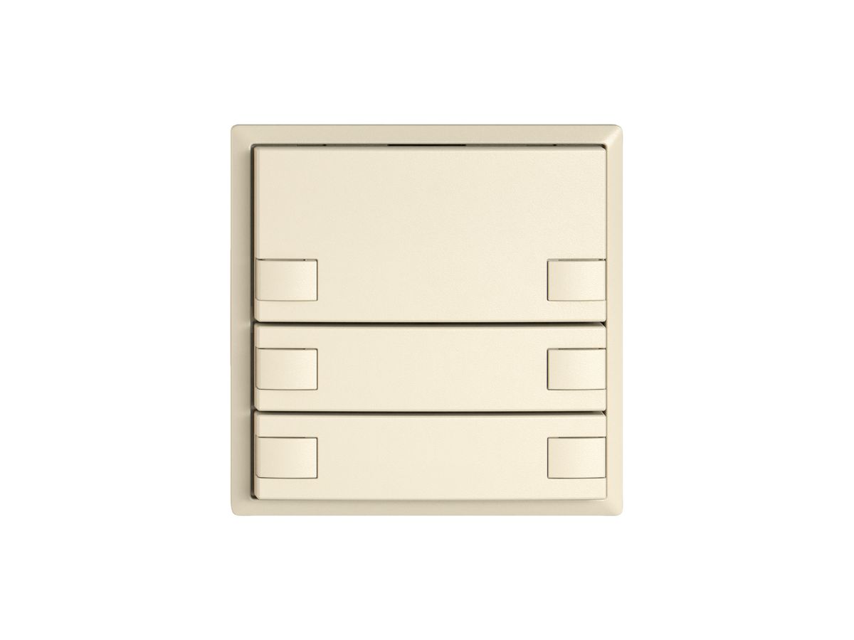 KNX-Taster RGB EDIZIO.liv SNAPFIX® Temperaturfüh.o.LED 6×Taste 1-Tbed.cr