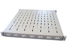 Schwerlastfachboden 19" apraNET VARIplain, T=455…780mm max. 150kg, grau