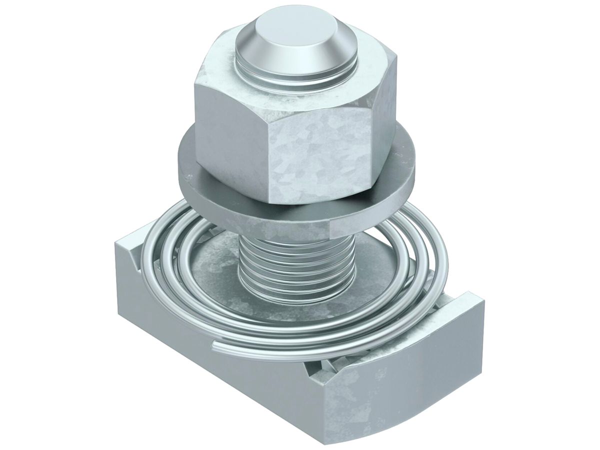 Hammerkopfschraube BET MS41HBF M12 35×20mm Stahl Zink-/Aluminiumlamellenbeschic.